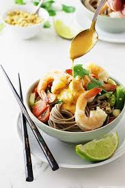 For lunch the next day. Soba Noodles Shrimp And Spicy Peanut Sauce Savor The Best