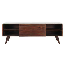 Meuble Tv Vintage En Bois De Sheesham Massif L 160 Cm Soho Maisons Du Monde Modern Retro Furniture Mid Century Modern Furniture Retro Furniture