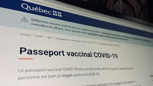 Le passeport vaccinal, permettant de confirmer qu'une personne est pleinement vaccinée, pourra être téléchargé sur un ordinateur ou un cellulaire en format pdf. Kt2asepirl3kgm