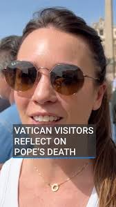 Bells sounded in St. Peter’s Square at the Vatican after the death of Pope  Francis, the first Latin American pontiff., Tourists and pilgrims visiting  for Easter reflected