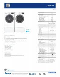 Top load washing machines are also available with features like touch controls, water sensors and energy efficient settings. Kenmore Front Load He Washer White 26 41272 3 7 Cu Ft Sears