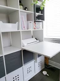 Small Craft Room Idea Ikea Kallax And Norberg Table Hack Ikea Craft Room Kallax Ikea Small Craft Rooms