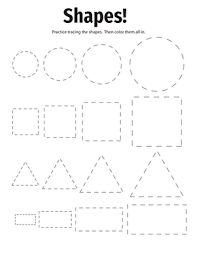 Download and print preschool shapes worksheets for kids. Tracing Basic Shapes Worksheet Education Com