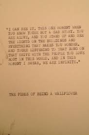 The Perks Of Being A Wallflower Typewriter Quote On 5x7 Cardstock On Etsy 6 00 Perks Of Being A Wallflower Typewriter Quotes Words