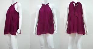 Forever 21 Halter Neck Pleated Chiffon Blouse Pleated Chiffon Blouse Dresses Chiffon