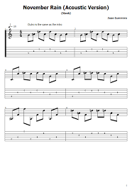 Learn to play green day with easy chords for beginners. November Rain Tabs Guns N Roses Acoustic Version Free Guitar Tabs Sheet