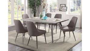 Gray at the dining room might seem like an odd arrangement at first, but as you will see below, there are loads of ways that the see also: Erica Mid Century Modern Dining Table Set