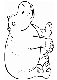 Hippopotamus Hippo Coloring Page Hippopotamus Hippo Free Printable Coloring Zoo Animal Coloring Pages Farm Animal Coloring Pages Animal Coloring Pages