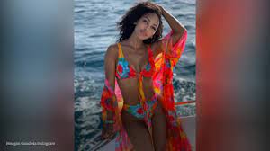 Meagan Good, 40, stuns in bikini on tropical getaway