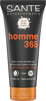 The best hair gel offers a range of gentle, nourishing properties on the scalp and soothing for the hair. Homme 365 Body Hair Shower Gel Sante Naturkosmetik