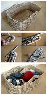 A rope basket is quite easy to make with some simple supplies like yards of rope and a loaded glue gun! Diy Crochet Rope Basket Tutorial Free Pattern Video