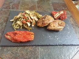 Osso Bucco De Dinde Aux Haricots Verts Champignons Et Tomates Sechees