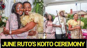 June is believed to be marrying her nigerian boyfriend. June Ruto S Koito Ceremony Dp Ruto S Daughter June Ruto Weds Nigerian Tycoon Alex Ezenagu Youtube