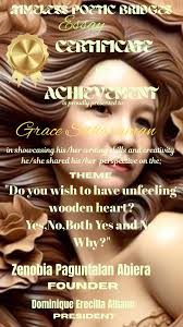 We have our writing contest winners!! ** **POETRY** * 1st prize