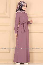modaselvim elbise yanlari dugmeli kemerli elbise 2195ms212 gul kurusu hijab fashion inspiration dresses fashion outfits