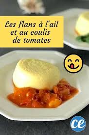 Ma Recette Des Petits Flans A L Ail Et Au Coulis De Tomates Facile Et Rapide A Faire Recette Coulis De Tomate Recette Recettes De Cuisine