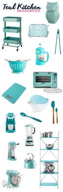 teal kitchen appliances, teal kitchen