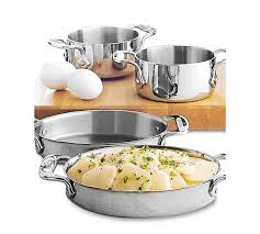 All Clad Stainless Steel Set Of 2 Oval Bakers In 2020 All Clad Cookware Sets Bakers Kitchen