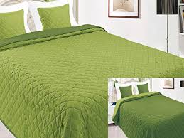 Wie ein bettüberwurf kinderzimmer verändern kann. Tagesdecken 2 Kissenbezuge Vigo 10 Grun Hellgrun 220x240 Euromat Zweiseitige Tagesdecke Bettuberwurf 3 Tlg Kuche Haushalt Wohnen