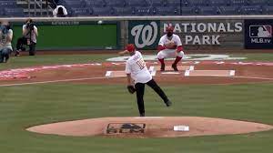 Us infectious disease specialist anthony fauci throws the ceremonial first pitch at the washington nationals' game against the new york yankees to open the. Fauci Throws Ceremonial First Pitch On Baseball S Opening Day Afp Youtube