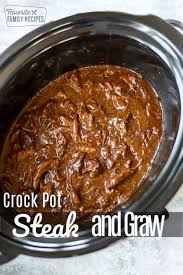 Crockpot Steak Gravy Crockpot Steak Recipes Crockpot Steak Crockpot Recipes Slow Cooker