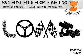 Download Sprint Car Racing Race Track Love Svg 885888 Cut Files Design Bundles
