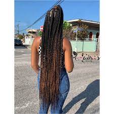 Knotless Ombre Cool Braid Hairstyles African Hair Braiding Styles Ombre Braid