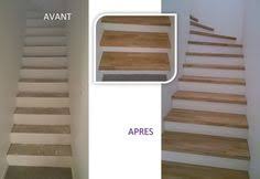 Habillage Bois Marches Balancees Et Droite Sur Escalier Beton Habillage Escalier Escalier Beton Escalier Carrelage