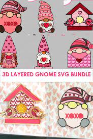Download 6 Multilayered Gnome Love Heart Svg Bundle 3d Svg Layered Etsy In 2021 Svg Butterfly Toy Story Svg Card Svg