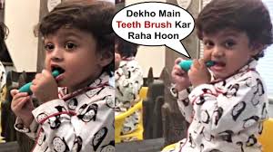 Are you curious about the karan veer mehra age? Yeh Rishta Kya Kehlata Hai Actor Karan Mehra Son Kavish Mehra Brushing His Teeth Youtube