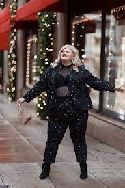 Ootd Star Suit Roseybeeme Plus Size Fashion Curvy Outfits Holiday Outfits