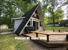 Maybe you would like to learn more about one of these? C 1958 A Frame Cabin For Sale In Prescott Mi Under 50k Off Market Old Houses Under 50k
