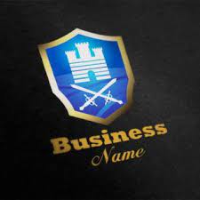 重厚なエンブレムのロゴ ロゴデザイン デザイン ロゴ