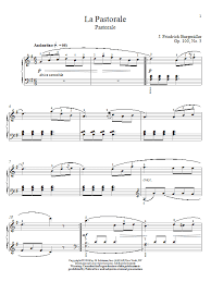 Friedrich Burgmuller Pastorale Op 100 No 3 Sheet Music Download Pdf Score 52812