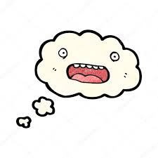 复古思想云卡通 cartoon clouds cartoon character