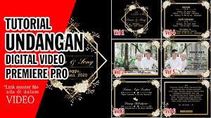 Cara membuat undangan pernikahan digital kekinian di power point. Tutorial Adobe Premiere Pro Undangan Digital Youtube
