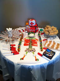 Dessert Snack Table For A Nursing School Gradation Party Nursing School Graduation Party Nursing Graduation Party Nurse Party