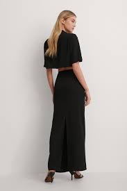 Target / women / high waisted maxi skirt (47). High Slit Maxi Skirt Black Na Kd Com