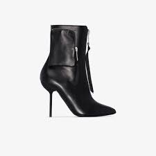 UNRAVEL PROJECT Black 105 Stiletto Pocket Boots | Browns