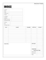 Printable Blank Invoice Awesome Simple Invoice Template Download ...