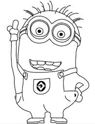 See more ideas about minion coloring pages, coloring pages, minions coloring pages. Minion Coloring Pages Drawing Free Image Download