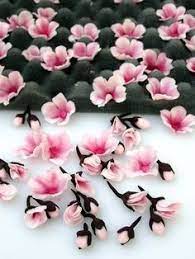 Cherry Blossom From Fondant Tutorial Tutorial Blossom Cherry Fondant Tutorial Decoration Fondant Flower Tutorial Gum Paste Flowers Fondant Flowers