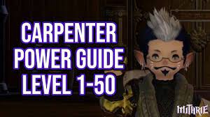 When the map is opened via the journal or the duty list, the title of the corresponding quest or leve will now be displayed at the top of the map. Ffxiv 2 57 0632 Carpenter 1 50 Powerlevel Guide Youtube