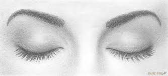 Then draw a horizontal line halfway between the top of the head and the bottom of the jaw, on which to align the position of the eyes. How To Draw Closed Eyes Rapidfireart