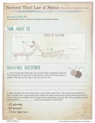 Newton S Third Law Worksheet Education Com Newtons Third Law Newtons Third Law Of Motion Teaching Science