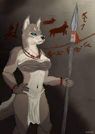 Tribal Wolf Lady (SFW) by AM190 -- Fur Affinity [dot] net