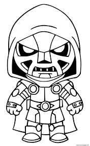 Thanos is a fictional supervillain of avengers: Doctor Doom Fortnite Coloring Pages Printable