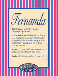 Fernanda Significado De Fernanda