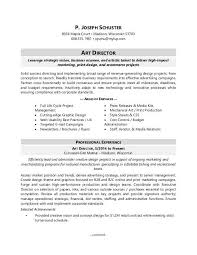 Art Director Resume Sample Monster Com