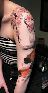 Fat koi fish anf little cherry flowers tattoo design by dark wild card07. 250 Beautiful Koi Fish Tattoos Meanings Ultimate Guide August 2021